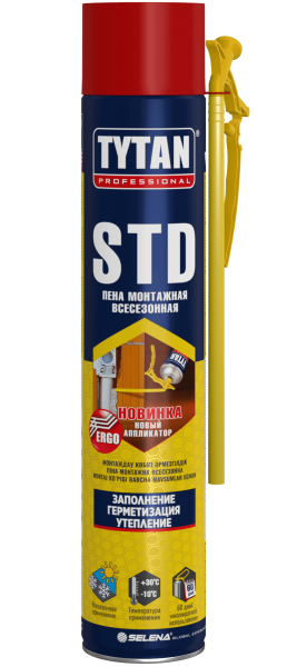 картинка TYTAN Professional СТД Пена монтажная всесезонная, 750 мл от магазина ТНП