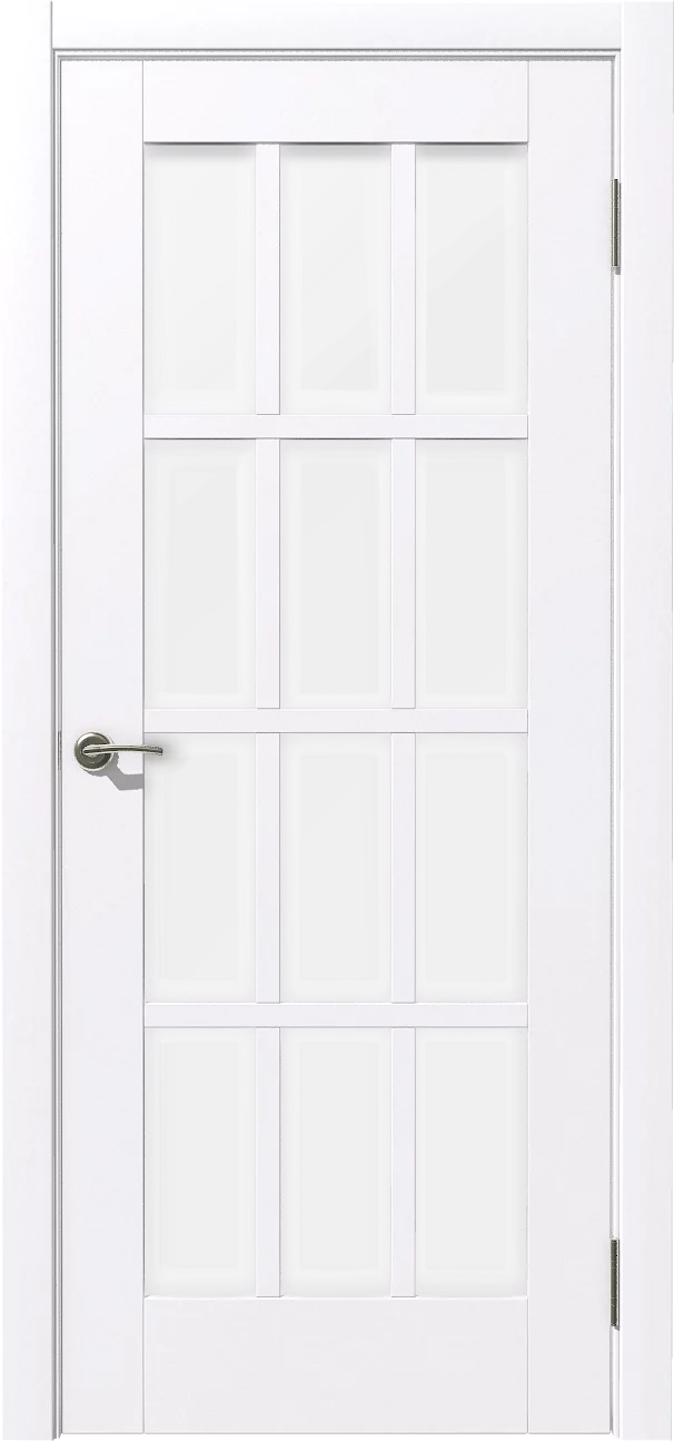картинка Дверное полотно остекленное Терция  (ст.Сатин) ПВХ  Софт тач(white), 600мм от магазина ТНП