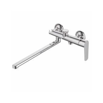 картинка СМЕСИТЕЛЬ ДЛЯ ВАННЫ С ПОВОРОТНЫМ ИЗЛИВОМ  DA1563301 хром от магазина ТНП