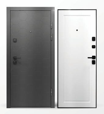 картинка Дверь мет. STRONG 1016 МДФ/Дельта Софттач серый 860*2050 L от магазина ТНП