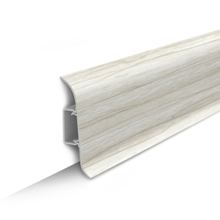 картинка Плинтус напольный с центральной планкой 85мм 2,2м "Идеал Классик", 267 Клен белый (20шт) от магазина ТНП