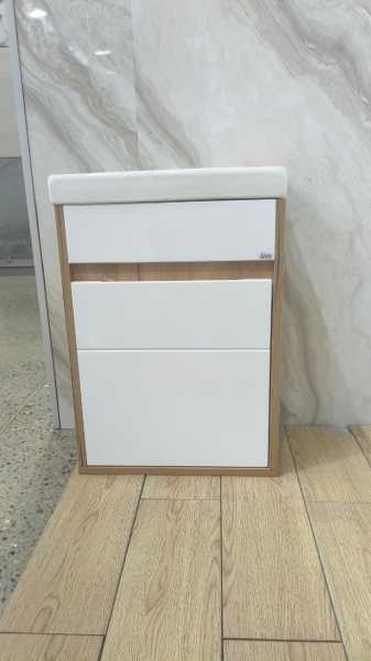 картинка AVK2. Тумба навесная, 1 Дверь, 400, коллекция (Ирма, Cersanit Como, Дуб Крафт Золотой, Дуб Крафт Зол от магазина ТНП