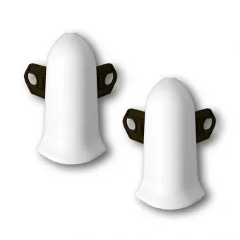 картинка Угол наружный с крепежом для плинтуса 85мм "Деконика", 291 Орех от магазина ТНП