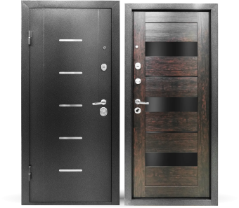 картинка Дверь мет. STRONG 708 Дуб мокко царга 860*2050*70 R от магазина ТНП