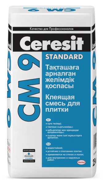 картинка клей CERESIT CM9 T.ADHESIVE 25 KG KZ/RU (48) от магазина ТНП