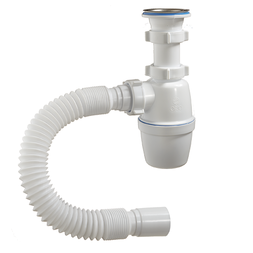 картинка Сифон "ОРИО" 1 1/2" 40 с гиб.трубой (А-32019) от магазина ТНП