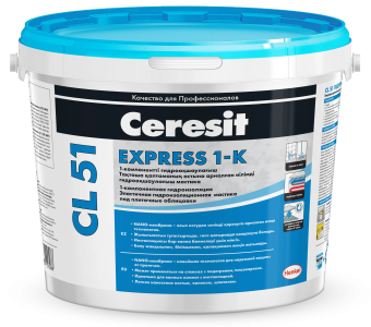 картинка Ceresit CL 51 Эластичная гидроизоляционная мастика, 5 кг от магазина ТНП