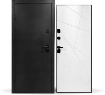 картинка Дверь мет. STRONG 1019 LINE белый термо 960*2050 L от магазина ТНП