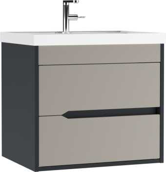 картинка Тумба подвесная под умывальник "Classica 60" Karat Серый тауп В2 Домино DK3215T от магазина ТНП