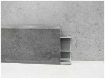 картинка Плинтус напольный 70мм 2,2м "Деконика", 548 Лофт серый от магазина ТНП