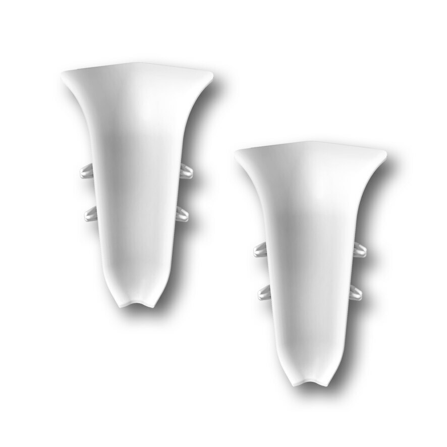 картинка Угол внутренний для плинтуса 55мм "Деконика", 187 Алюминий темный от магазина ТНП