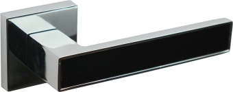 картинка Ручка дверная AM334 CP/BK Strong от магазина ТНП