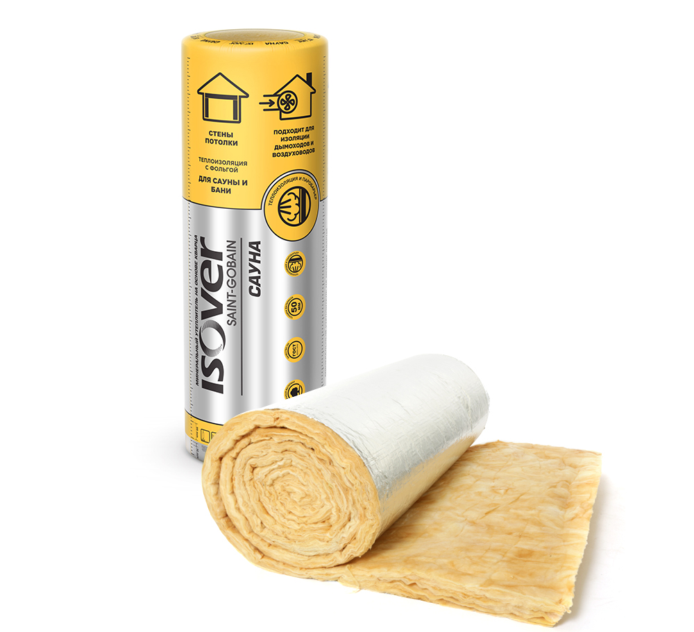 картинка Теплоизоляция Sauna-50/Y/C-1200*12500(фольгированная, 15 м кв) от магазина ТНП