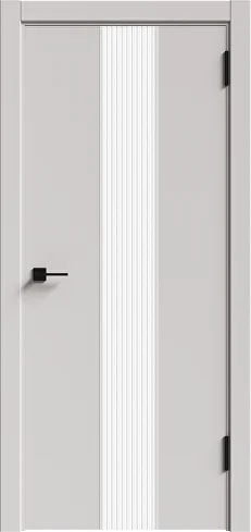 картинка Дверное полотно глухое Спутник-2 ПВХ Софт тач(white)/ПЭТ Платина (серебро), 800мм от магазина ТНП