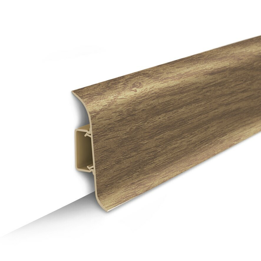 картинка Плинтус напольный с центральной планкой 55мм 2,2м "Идеал Классик", 281 Палисандр (40шт) от магазина ТНП