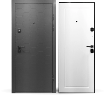 картинка Дверь мет. STRONG 1016 МДФ/Дельта Софттач серый 960*2050 L от магазина ТНП