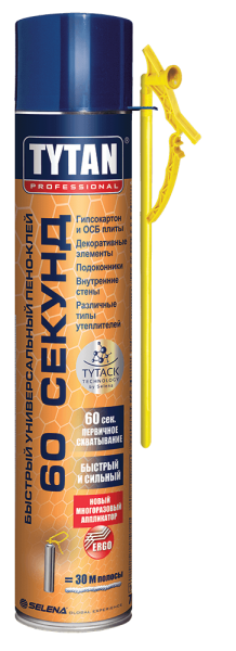 картинка TYTAN пена-клей СТД ERGO, быстрый, универсальный, 60 сек., 750 мл от магазина ТНП