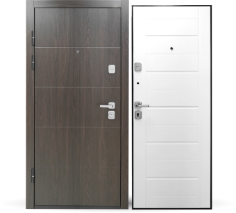 картинка Дверь мет. STRONG 1014 МДФ/МДФ Ясень Царга 960*2050 R от магазина ТНП