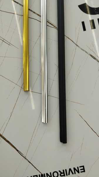 картинка Молдинг наружний угловой полукруглый BLACK MATTE 2980 мм Матовый от магазина ТНП