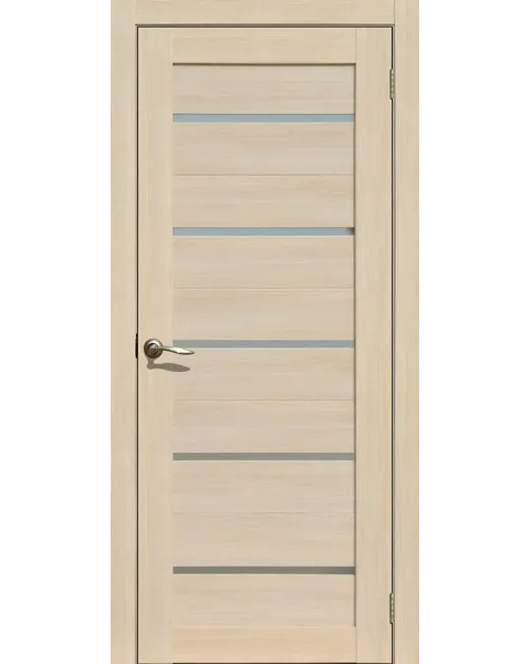 картинка Полотно дверное 206 800х2000 ПВХ ясень латте МАТОВОЕ СТЕКЛО от магазина ТНП