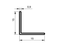 картинка D-947  Угол 15*15, черный, 2,7м от магазина ТНП