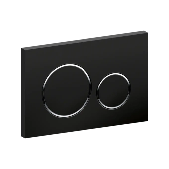 картинка Кнопка смыва черная матовая KZ003Q-B от магазина ТНП