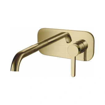 картинка ВСТРАИВАЕМЫЙ СМЕСИТЕЛЬ ДЛЯ РАКОВИНЫ  DA1504407 матовое золото от магазина ТНП